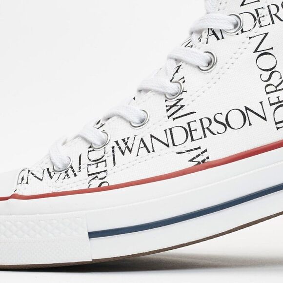 Converse Chuck 70 Hi Grid JW Anderson White Black Insign Mens 160808C 13 US 48 - Picture 5 of 7